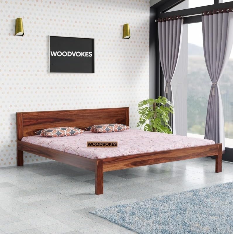Solid Sheesham Wood Single Bed for bedroom